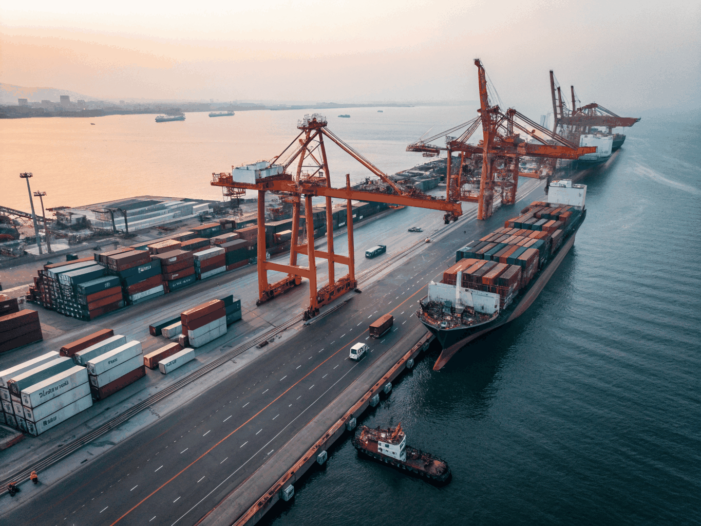 Global trade logistics and shipping hub