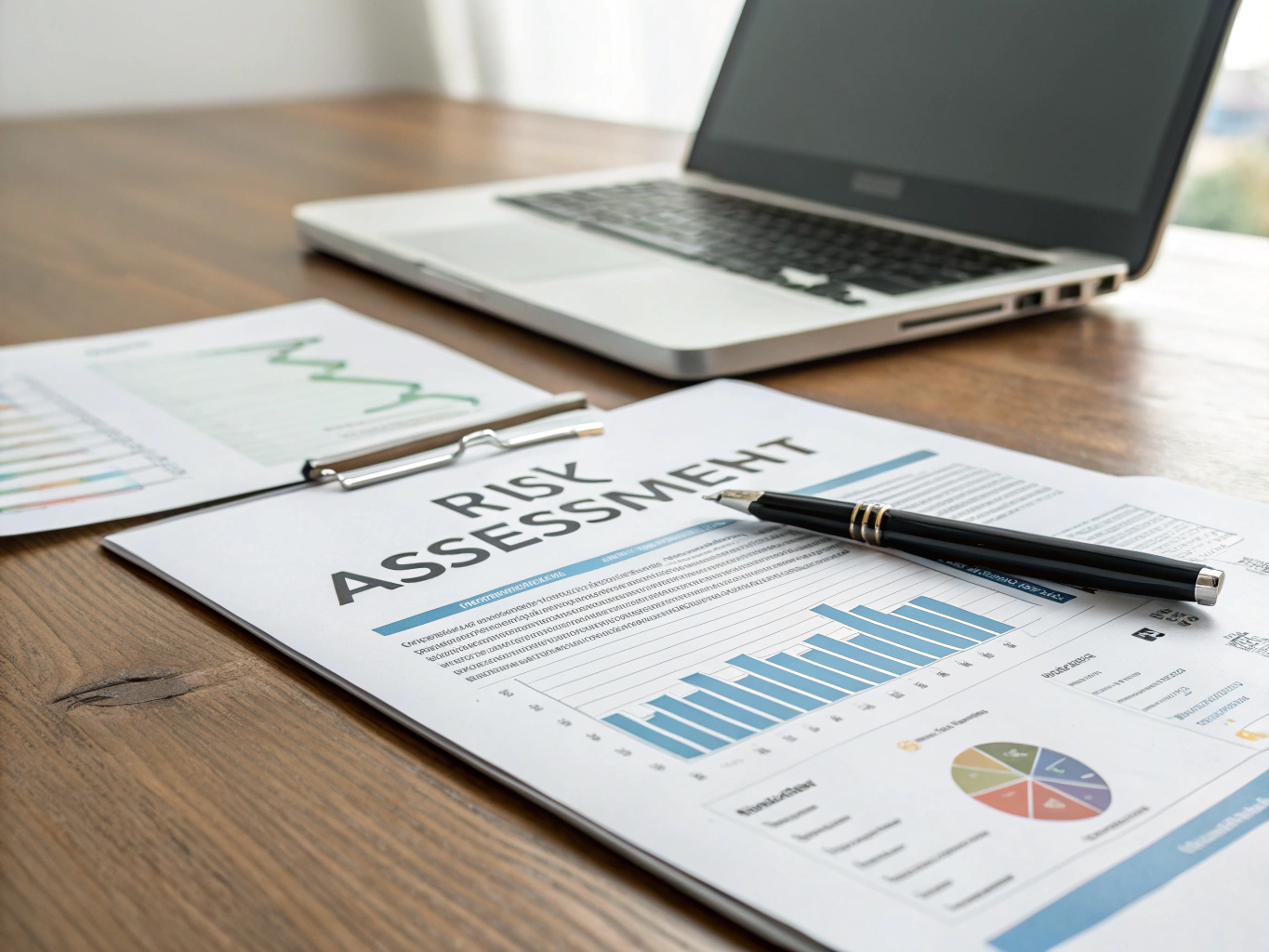 Financial analysis documents representing risk mitigation