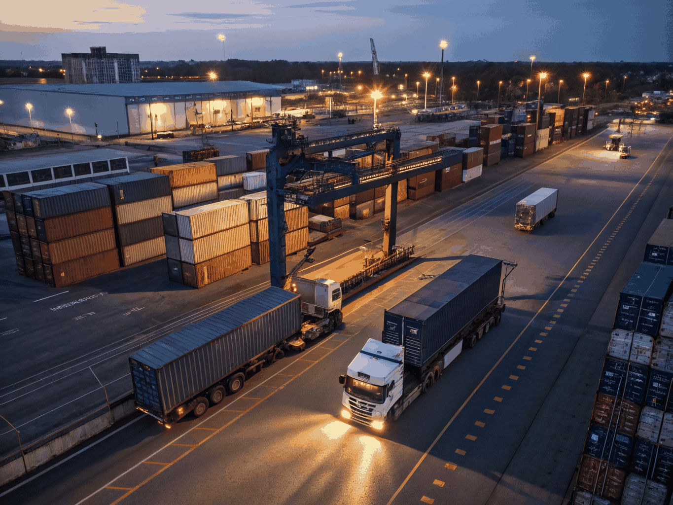 Logistics hub representing supply chain finance